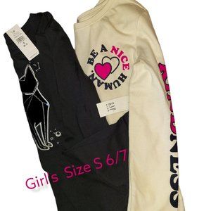 Gap Kids Two Long Sleeve Shirts Girl's Size S 6/7